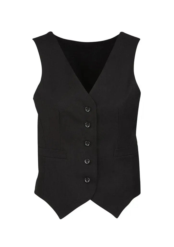 Biz Corporates Womens Peaked Vest with Knitted Back 50111 Metro Workwear.